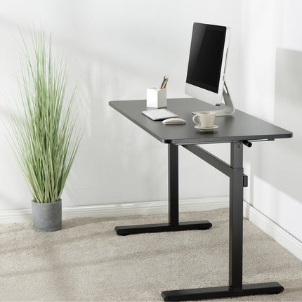 Schreibtisch hoch/tief Manuell 140x60cm Sv