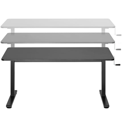Schreibtisch hoch/tief Manuell 140x60cm Sv
