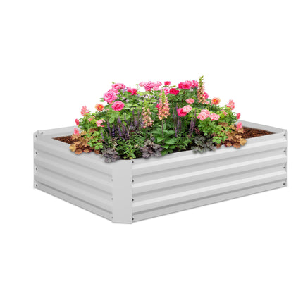Raised metal bed