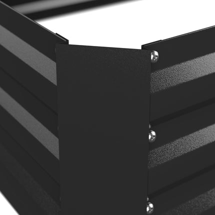Raised metal bed