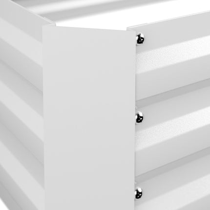 Raised metal bed