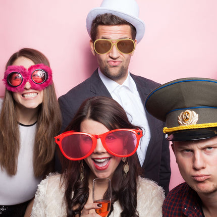 Rapper-Partybrille – Kunststoff, getönte Gläser