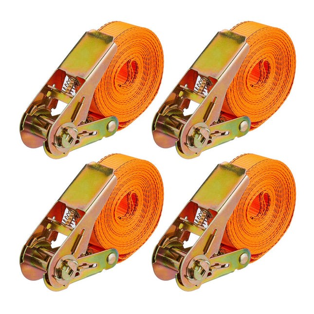 Ratschen-Zurrgurte-Set, 4er-Pack, Polyester, Ladungssicherung
