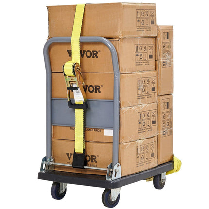 Ratchet Tie Down Straps 10-Pack, 2 in x 30 ft, 10000 lb