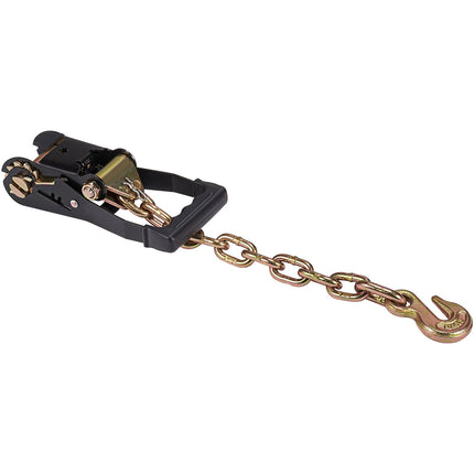 Ratchet Tire Straps 2 x 120 in, Chain Anchors, 4-Pack