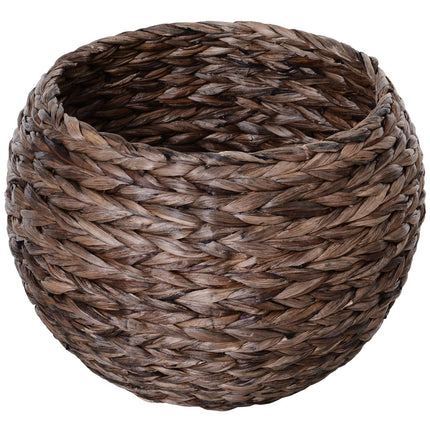 Rattan-Katzenkorb – Kuschelige Wasserhyazinthenhöhle, Dunkelbraun