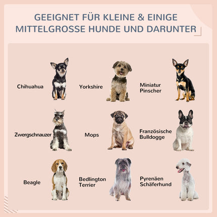 Hundehütte aus Rattan für draußen mit Kissen, 98 x 69 x 73 cm