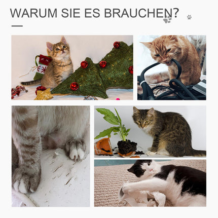Mehrstöckiger Wurzelkletterbaum mit Höhle, beige/braun