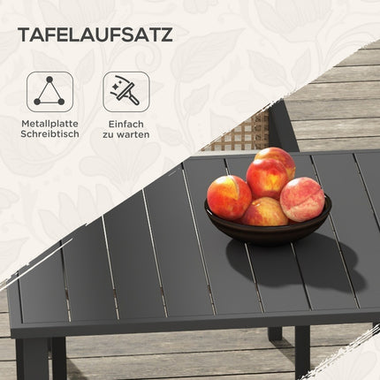 Gartenmöbel aus Rattan, 5-teilig, mit Kissen