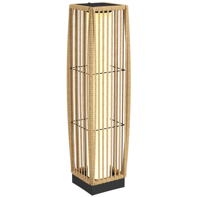 Rattan-Solarleuchte, für außen, IP44, automatisches Ein-/Ausschalten, 68cm