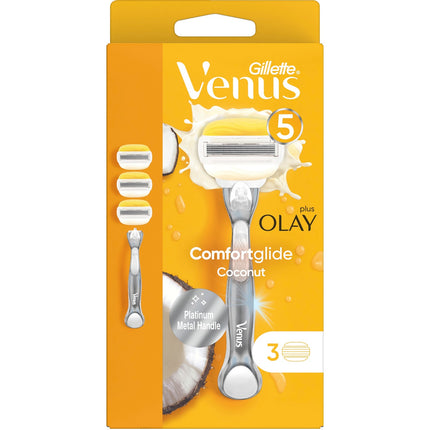 Rasierer Comfortglide Coconut mit Olay 3 Stück