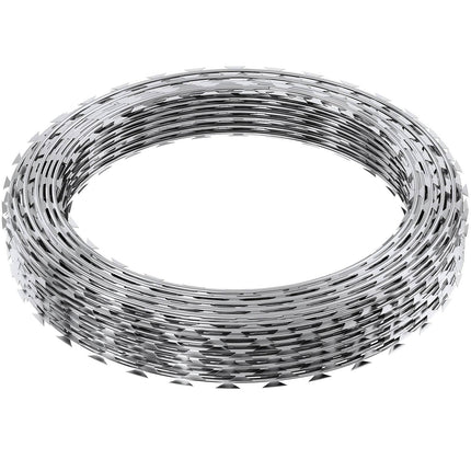Razor Wire Fence, Hot-Dip Galvanized, 2 Rolls 98 Ft