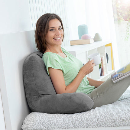 Reading Pillow with Armrests, Cotton-Polyester, 70x45x45 cm
