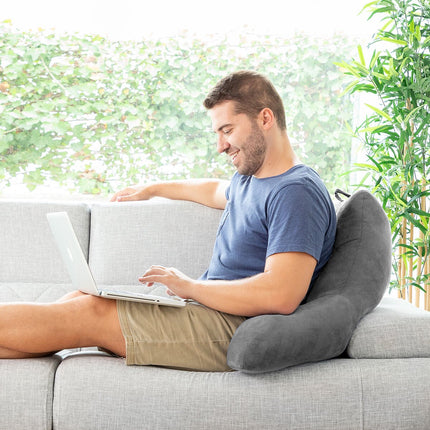 Reading Pillow with Armrests, Cotton-Polyester, 70x45x45 cm