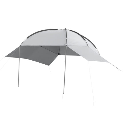 Portable Car Rear Tent - Waterproof With Steel Frame, Sun Shade, 3x2.6x2.3-2.6M