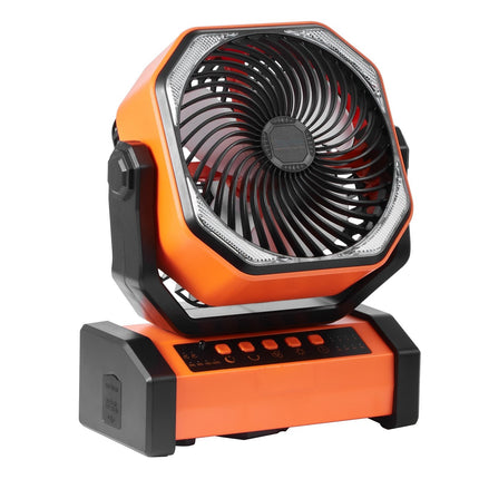Rechargeable 8-Inch Desk Fan with LED Lantern, 20000mAh