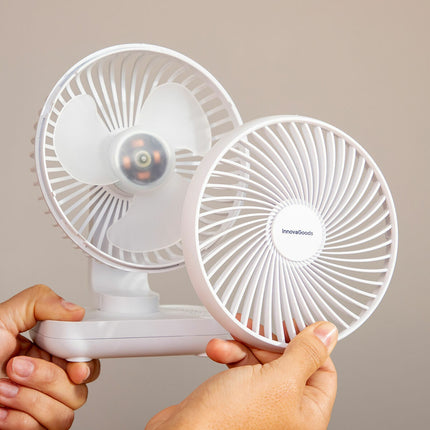 Wiederaufladbarer Tischventilator Fanrec InnovaGoods Ø5,4'' 3600 mAh / 13,3 W