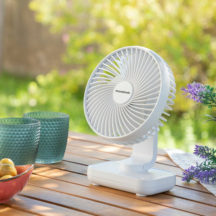 Wiederaufladbarer Tischventilator Fanrec InnovaGoods Ø5,4'' 3600 mAh / 13,3 W