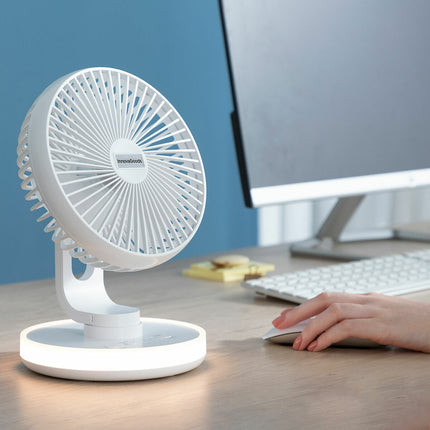Wiederaufladbarer Tischventilator mit LED FanLed InnovaGoods Ø6,6'' 4000 mAh