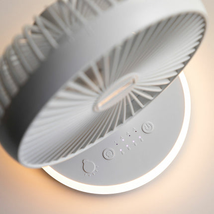 Wiederaufladbarer Tischventilator mit LED FanLed InnovaGoods Ø6,6'' 4000 mAh