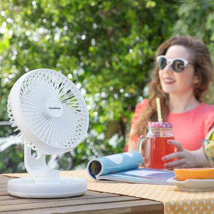 Wiederaufladbarer Tischventilator mit LED FanLed InnovaGoods Ø6,6'' 4000 mAh
