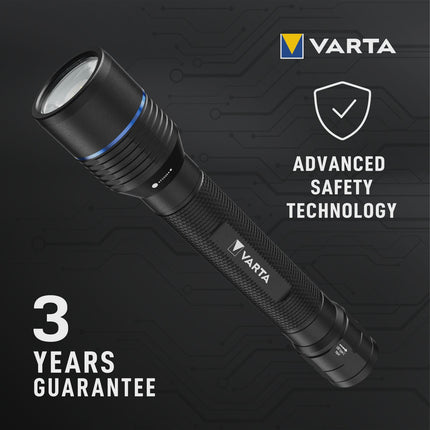 Rechargeable Flashlight 1000lm, IP67, USB-C, 5 Modes
