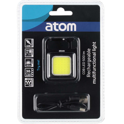 Wiederaufladbare Multifunktions-COB-LED-Lampe, 500 Lumen