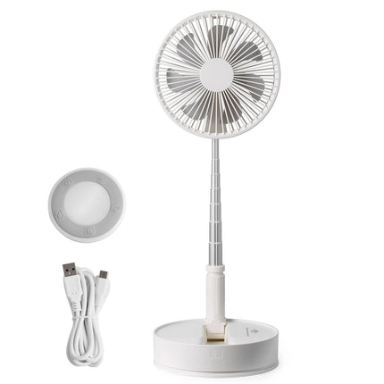 Rechargeable Oscillating Fan 8 Inch, Remote, 4 Speed