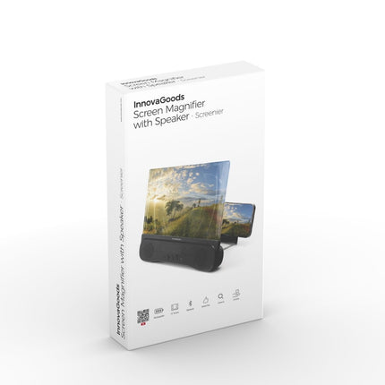 Wiederaufladbarer Bildschirmlupe mit Lautsprecher für Mobiltelefone Screenier InnovaGoods