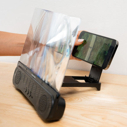 Wiederaufladbarer Bildschirmlupe mit Lautsprecher für Mobiltelefone Screenier InnovaGoods