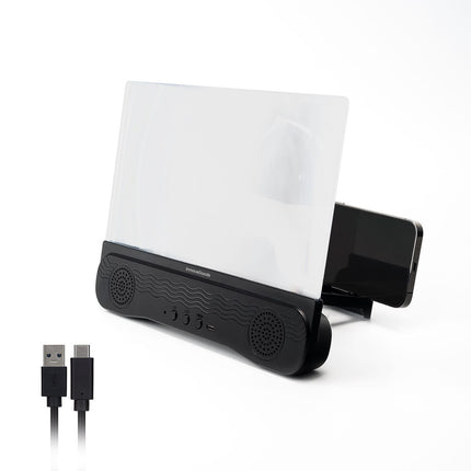 Wiederaufladbarer Bildschirmlupe mit Lautsprecher für Mobiltelefone Screenier InnovaGoods