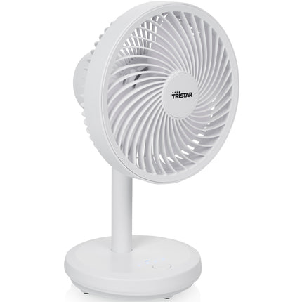 Wiederaufladbarer Tischventilator Weiß