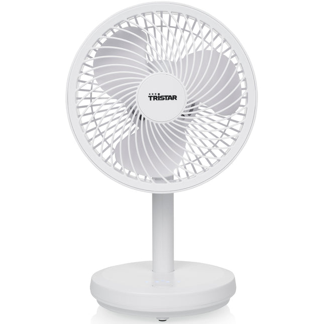 Wiederaufladbarer Tischventilator Weiß