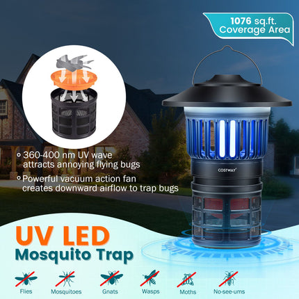 Wiederaufladbare UV-Insektenfalle, 360–400 Nm, IPX4