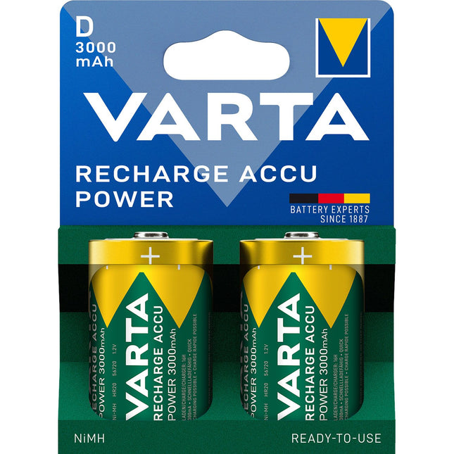 Wiederaufladbare Batterie D / LR20 3000 mAh 2er-Pack