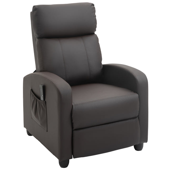 Massagesessel, verstellbare Rückenlehne, Kunstleder
