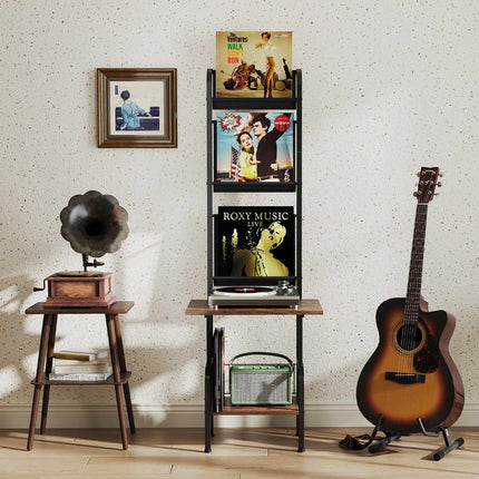 Plattenspielerständer, 5-stufiges Vinyl-Regal