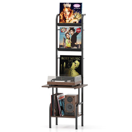Plattenspielerständer, 5-stufiges Vinyl-Regal