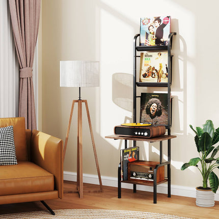 Plattenspielerständer, 5-stufiges Vinyl-Regal
