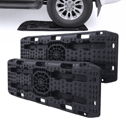 Recovery Boards Set of 2 for Sand, Mud and Snow, 10 Tonne Load, Black