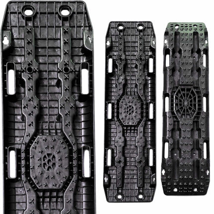 Recovery Boards Set of 2 for Sand, Mud and Snow, 10 Tonne Load, Black