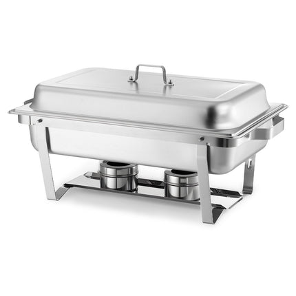 Rectangle Chafing Dish Set, 2-Pack 9 Qt Stainless Steel with Lids