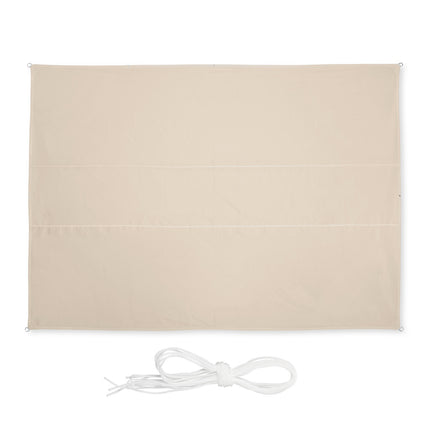 Rectangular Beige Shade Sail, UV Protection, Patio Use