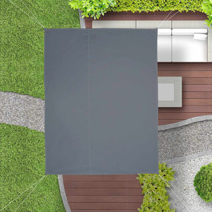 Rectangular Grey Shade Sail, UV Protection, Water-Repellent