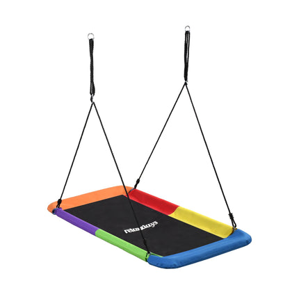 Rechteckige Nestschaukel, 150 kg Tragkraft, höhenverstellbar