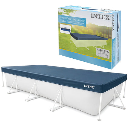 Rechteckige Poolabdeckung 450x220 cm mit Ablauflöchern