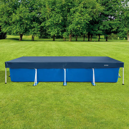 Rechteckige Poolabdeckung 450x220 cm mit Ablauflöchern