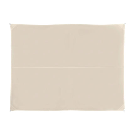 Rechteckiges Sonnensegel, Beige UV-Sonnenschutz mit Tasche