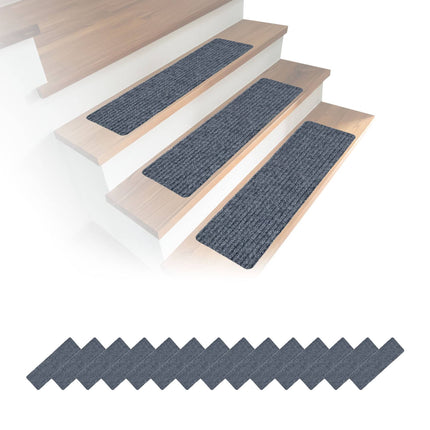Rectangular Stair Mats, 16pcs, 65×20 cm, Non-Slip