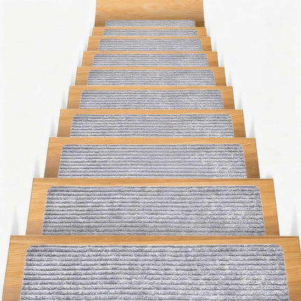 Rectangular Stair Mats, 16pcs, 65×20 cm, Non-Slip